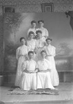 Box 9, Neg. No. 4475A: Eight Women in a Group Photograph