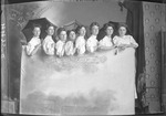 Box 9, Neg. No. 4475B: Eight Women Standing by William R. Gray