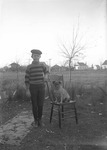 Box 10, Neg. No. 4887: Boy with a Dog Outside by William R. Gray