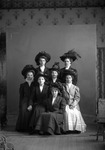 Box 11, Neg. No. 6035A: Nina Asher, Mabel Blount, Ruby Curtis, Jessie Nagle, Clara Hoskins, Blanch Cadman, and Anna Cullison by William R. Gray