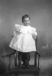 Box 11, Neg. No. 6094B: Girl Standing on a Chair by William R. Gray