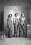 Box 12, Neg. No. 6574: Three Men Standing by William R. Gray