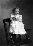 Box 14, Neg. No. 9405: Girl Standing on Chair