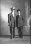 Box 17, Neg. No. 15061-1: Two Men with Hats Standing