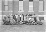 Box 19, Neg. No. Unknown: School Building and People
