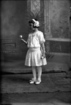 Box 19, Neg. No. 24064: Girl with Two Flowers