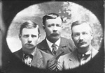Box 21, Neg. No. 30249: Photograph of Three Men in a Frame