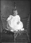 Box 22, Neg. No. 30424: Baby Sitting on a Chair