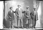 Box 23, Neg. No. 30790: Three Black Boys and One White Boy