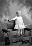 Box 25, Neg. No. 49838: Girl Standing on a Chair