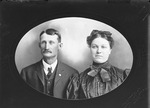 Box 26-2, Neg. No. 192: Oval Portrait of a Man and Woman