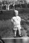 Box 27, Neg. No. 39052: Boy Added to an Outdoor Image