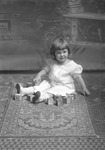 Box 27, Neg. No. 39060: Girl Playing with Blocks