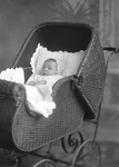 Box 30, Neg. No. 40123: Baby Lying in a Carriage