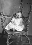 Box 30, Neg. No. 40051: Baby Sitting on a Chair