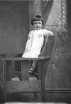 Box 30, Neg. No. 40955-D: Girl Standing on a Chair