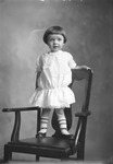 Box 31, Neg. No. 40955B: Girl Standing on a Chair