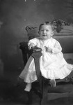Box 32, Neg. No. 49384: Baby Sitting in a Chair