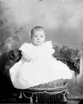 Box 33, Neg. No. 4547B: Baby Sitting on a Chair