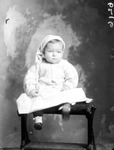 Box 34, Neg. No. 6216: Baby on a Bench