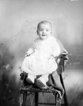 Box 34, Neg. No. 6226B: Baby Sitting on a Chair