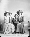 Box 34, Neg. No. 6230: Miss Gould, Clara Dunn, Merle Smith, and Eva Dunn