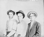 Box 34, Neg. No. 3443A: Frank Hutton and Two Men