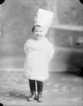 Box 34, Neg. No. 38002A: Child in a Chef's Hat