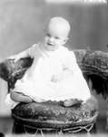 Box 36, Neg. No. 39189: Baby Sitting on a Chair