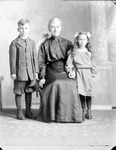 Box 36, Neg. No. 39318: Woman Sitting Between Two Children