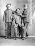 Box 36, Neg. No. 39363: Three Men Posing in Work clothes
