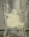 Box 37, Neg. No. 34048: Baby Standing on a Chair