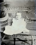 Box 38, Neg. No. 00325: Baby Sitting on a Chair