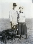 Box 38, Neg. No. 55156: Mr. and Mrs. S.J. Kachelman and Dog