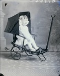 Box 39, Neg. No. 39994: Girl in a Baby Cart Wagon