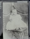 Box 39, Neg. No. 37067: Photograph of Baby Sitting on a Chair