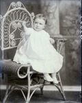 Box 39, Neg. No. 37051: Baby Sitting on a Chair