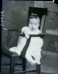 Box 40, Neg. No. 53497:  Baby Sitting on a Chair