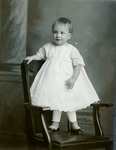 Box 40, Neg. No. 53465: Baby Standing on a Chair