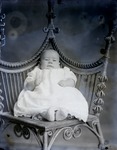 Box 41, Neg. No. 53233:  Baby Sitting on a Chair