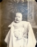 Box 41, Neg. No. 53967B: Baby Sitting on a Chair