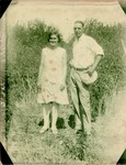 Box 41, Neg. No. 78414: Photograph of a Couple Standing Outside