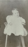 Box 45, Neg. No. 39266: Baby Sitting on a High Chair