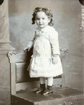 Box 47, Neg. No. 49805: Girl Standing on a Chair
