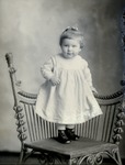Box 50, Neg. No. 40549: Girl Standing on a Chair