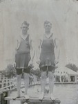 Box 55, Neg. No. 40903: Two Men on a Diving Board