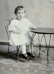 Box 55, Neg. No. 40973: Girl Sitting by Table