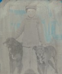 Box 56, Neg. No. 51695: Photograph of Boy with Dogs