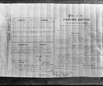 Box 4, Neg. No. 78101: Photograph of Blueprints - Fairview Addition