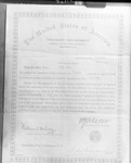 Box 5, Neg. No. 58318: Insurance Certificate for Fred Mast
